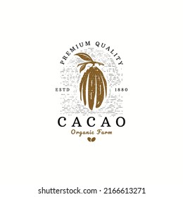 Cacao logo icon design template flat vector