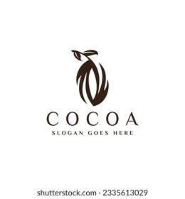 Cacao logo icon design template flat vector