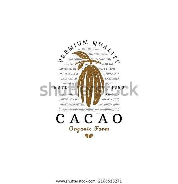 Cacao logo icon\
design template flat\
vector