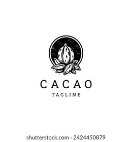 Cacao logo vector icon design template