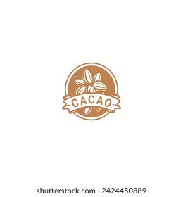 Cacao logo vector icon design template