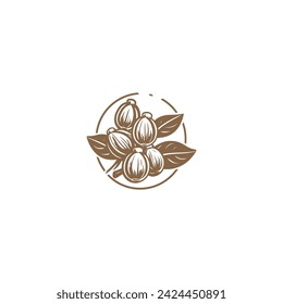 Cacao logo vector icon design template
