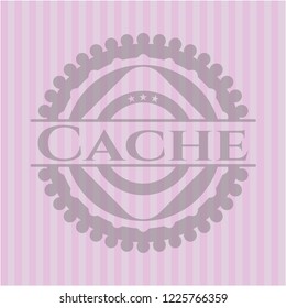 Cache retro pink emblem