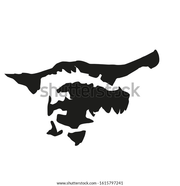 Cacheu Region Map Country Guinea Bissau Stock Vector (Royalty Free ...