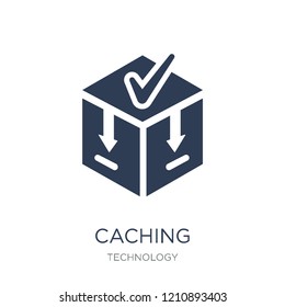 Caching icon. Trendy flat vector Caching icon on white background from Technology collection, vector illustration can be use for web and mobile, eps10