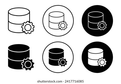 caching simple icon collection set on white background color