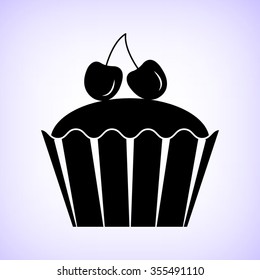 Cacke -  black vector icon