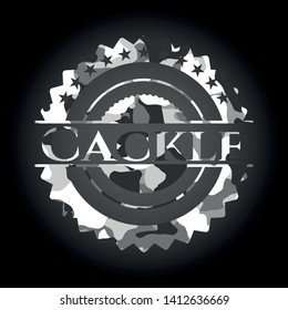 Cackle on grey camo texture
