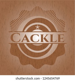 Cackle wood emblem