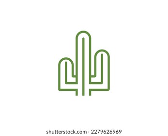Cactas vector illustration. Vector art.