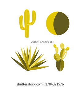 
cactus en el desierto. diseñado con cactus y sol. para la tela.