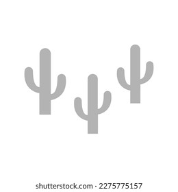 cacti icon on a white background, vector illustration