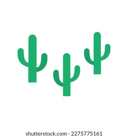 cacti icon on a white background, vector illustration