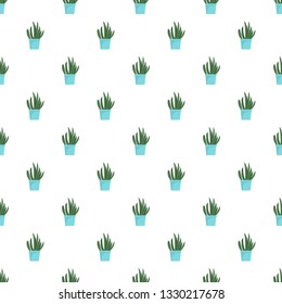 Cacti pot pattern seamless vector repeat for any web design