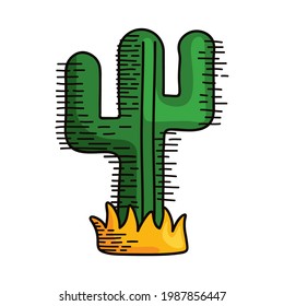 cactu dry plant nature icon
