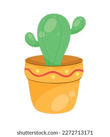 cactu houseplant in pot icon
