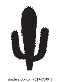 cactu plant silhouette style icon