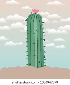 cactu planted in garden icon