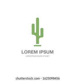 cactus abstract corporate logo identity, vector illustration