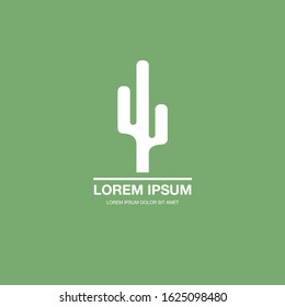 cactus abstract corporate logo identity, vector illustration