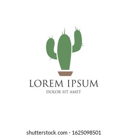 cactus abstract corporate logo identity, vector illustration
