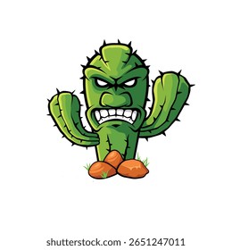 Estilo moderno del logotipo abstracto de Cactus