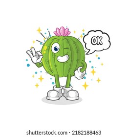 the cactus agree mascot. cartoon vector