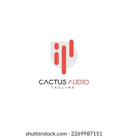 Cactus Audio logo Concept Design 