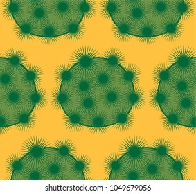 Cactus Background. Seamless Pattern. Exotic Plant. Tropical.
