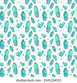 Cactus Background Seamless Pattern for your business or merchandise