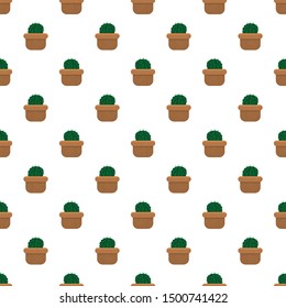 cactus background texture in geometric ornamental style. seamless design