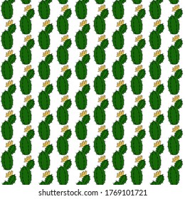 fondo de cactus con flores amarillas