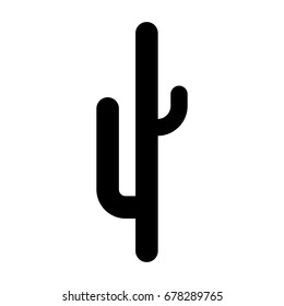 Cactus black icon .