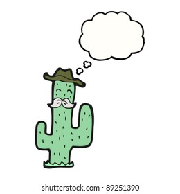 personaje de caricatura de cactus