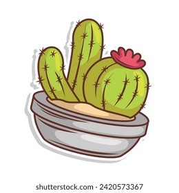 Cactus cartoon doodle illustration art