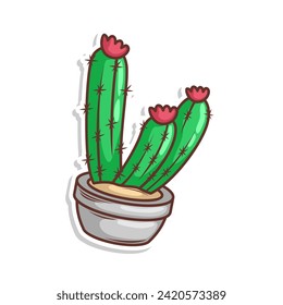 Cactus cartoon doodle illustration art