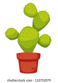 Cactus cartoon illustration