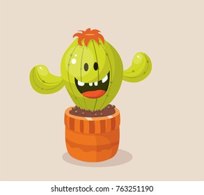 
cactus cartoon vector