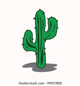 Cactus cartoon - Vector