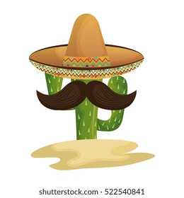 cactus character with mexican hat