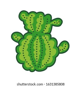 Cactus color line icon. Kind of a plant adapted to hot, dry climates. Pictogram for web page, mobile app, promo. UI UX GUI design element. Editable stroke.