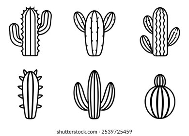 Cactus Cut File Line Art Nature Design Elements