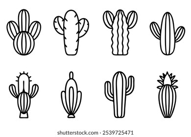 Cactus Cut File Line Art Botanical Decoration Ideas