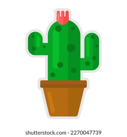 cactus cute element decoration for kids education