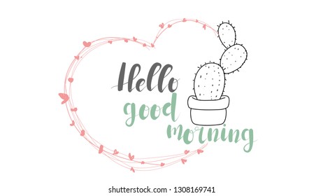 cactus cute hand drawn  text cartoon lovely card ,elements,flyers, invitation,brochure, banners,posters,white background,bag and t-shirt print