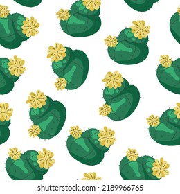 Cactus cute plant print pattern seamless background abstract concept. Vector graphic design illustration