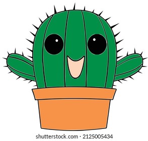 Cactus cute vector format. .eps
