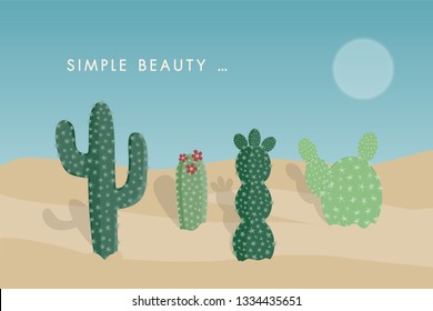 Cactus in Desert