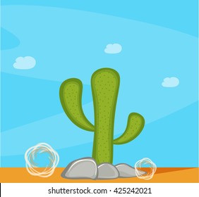 Cactus in the desert