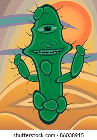 cactus in the desert